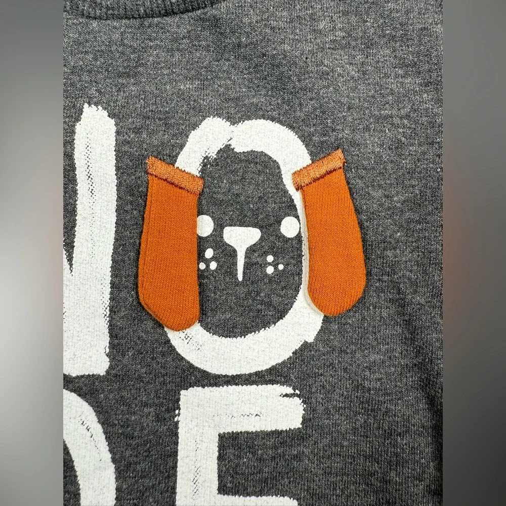 NWT PL BABY BY PETITLEM Baby Boys' Knit Woof Puppy Graphic Sweatshirt‎ Size 9M